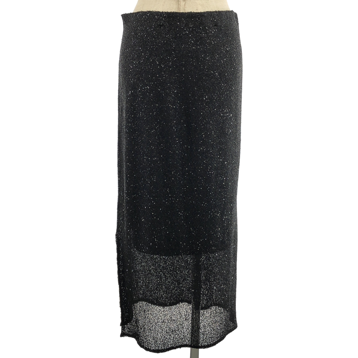 AP STUDIO / エーピーストゥディオ スリット ブリリアントスカート / ペチコート付き