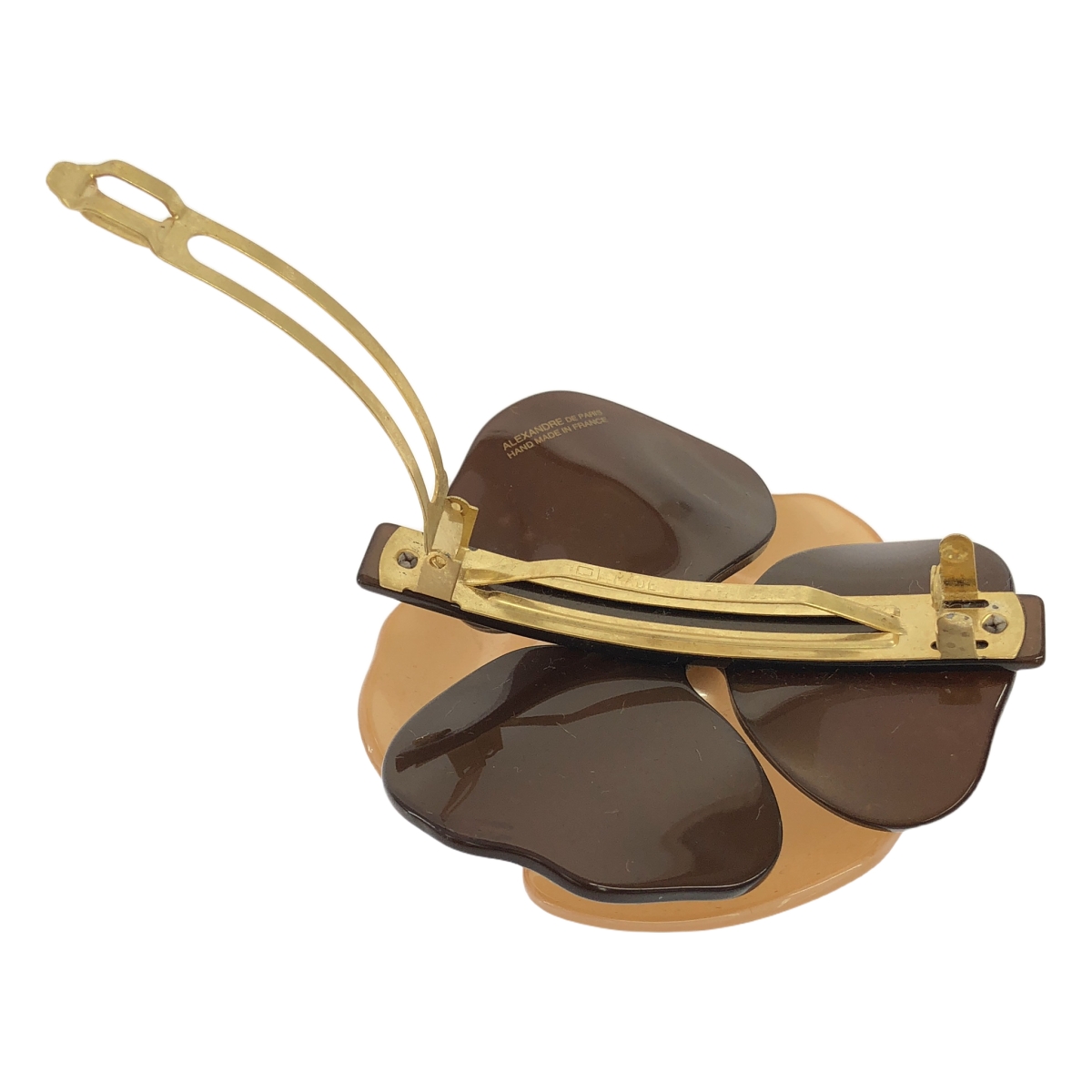 ALEXANDRE DE PARIS / アレクサンドルドゥパリ カメリアバレッタ フラワー ヘアクリップ