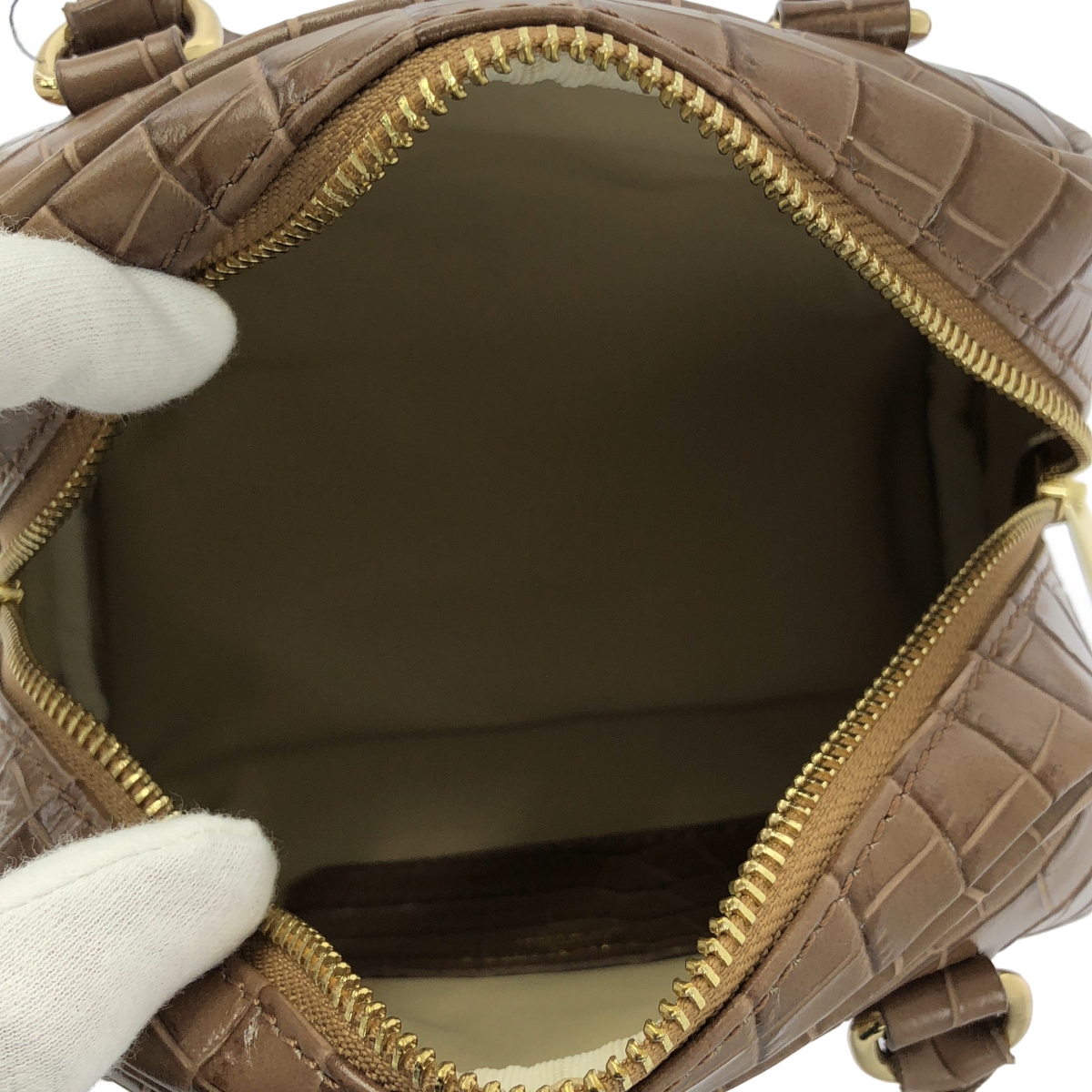 その他 2way クロコ型押し ミニ ハンド ショルダーバッグ