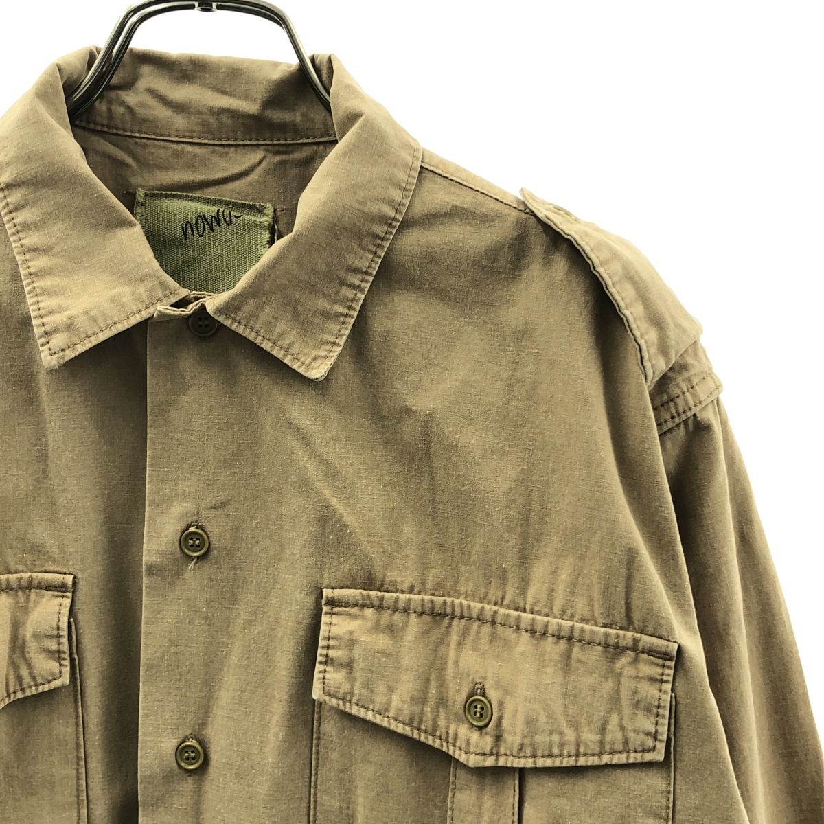 NOWOS / ノーウォス Wポケット ミリタリー シャツ