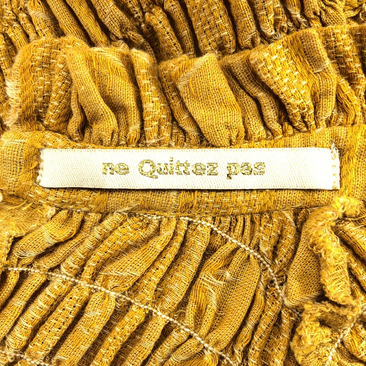 ne Quittez pas / ヌキテパ ジャカード クレープ ロングスリーブ プルオーバー