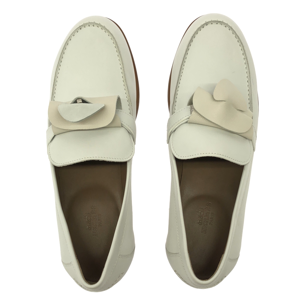 HERMES / エルメス デスタン ターンロック ローファー レザーシューズ 革靴