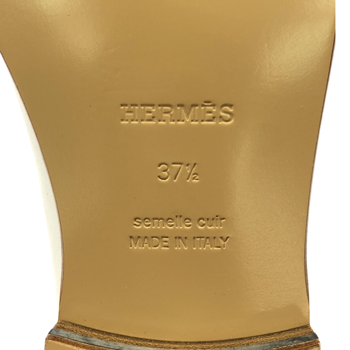 HERMES / エルメス デスタン ターンロック ローファー レザーシューズ 革靴