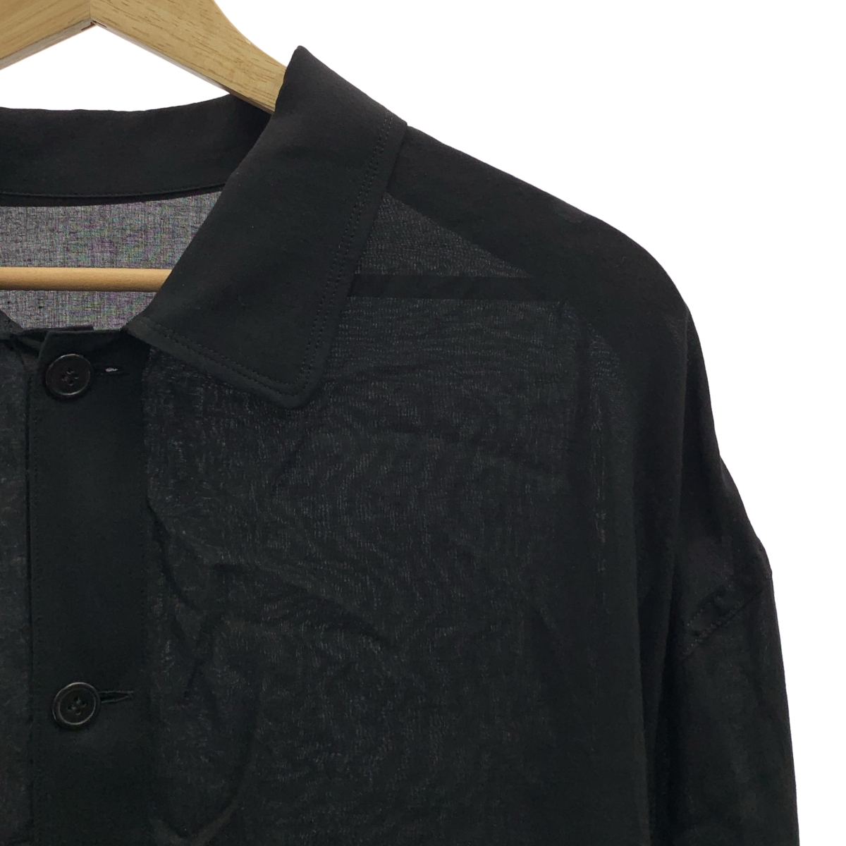 YOHJI YAMAMOTO POUR HOMME / ヨウジヤマモトプールオム レーヨン ロングシャツ