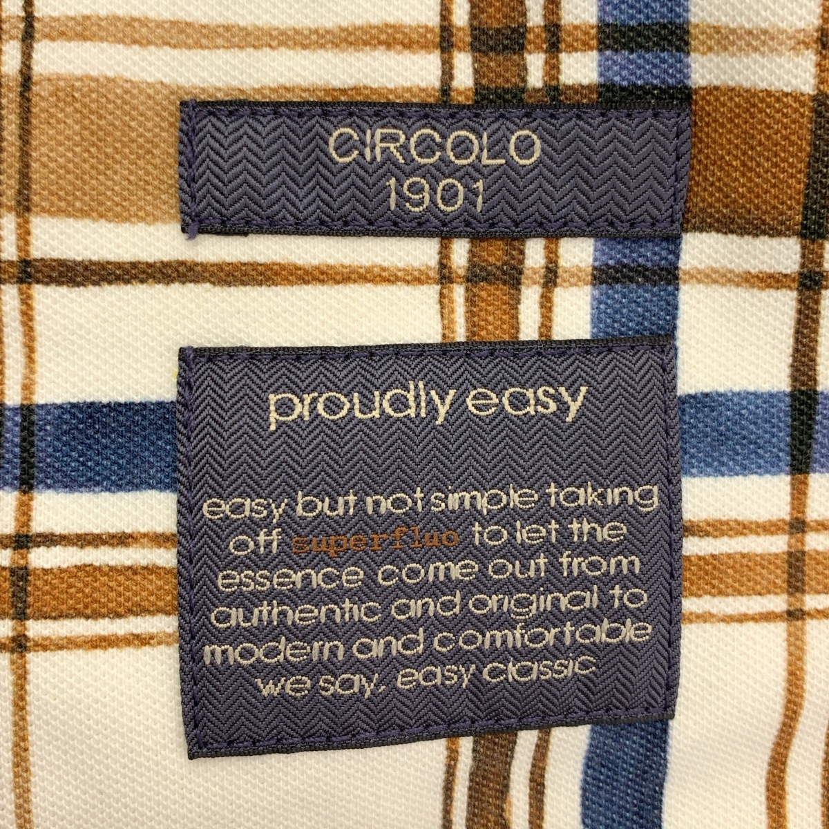 CIRCOLO 1901 / チルコロ1901 コットン チェック テーラードジャケット