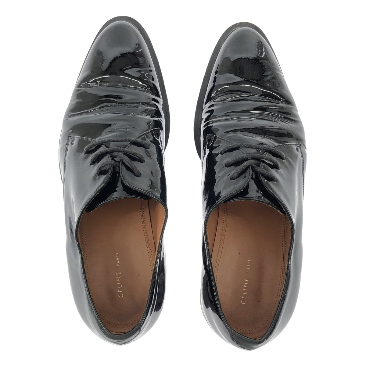 CELINE / セリーヌ フィービー期 パテントレザー レースアップシューズ