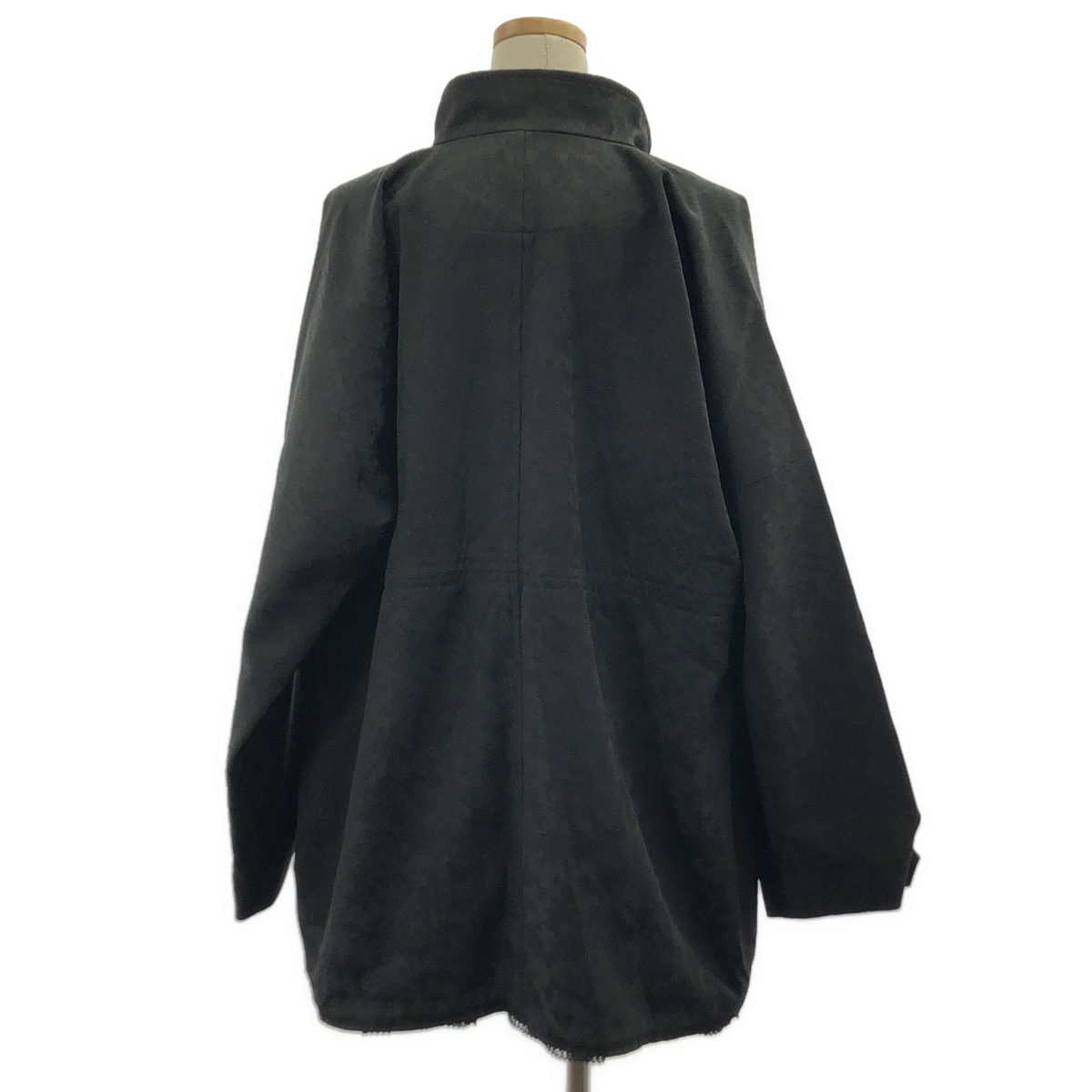 REGULATION Yohji Yamamoto / レギュレーションヨウジヤマモト ジャガード レース切替 レイヤード スタンドネック オーバー モッズコート