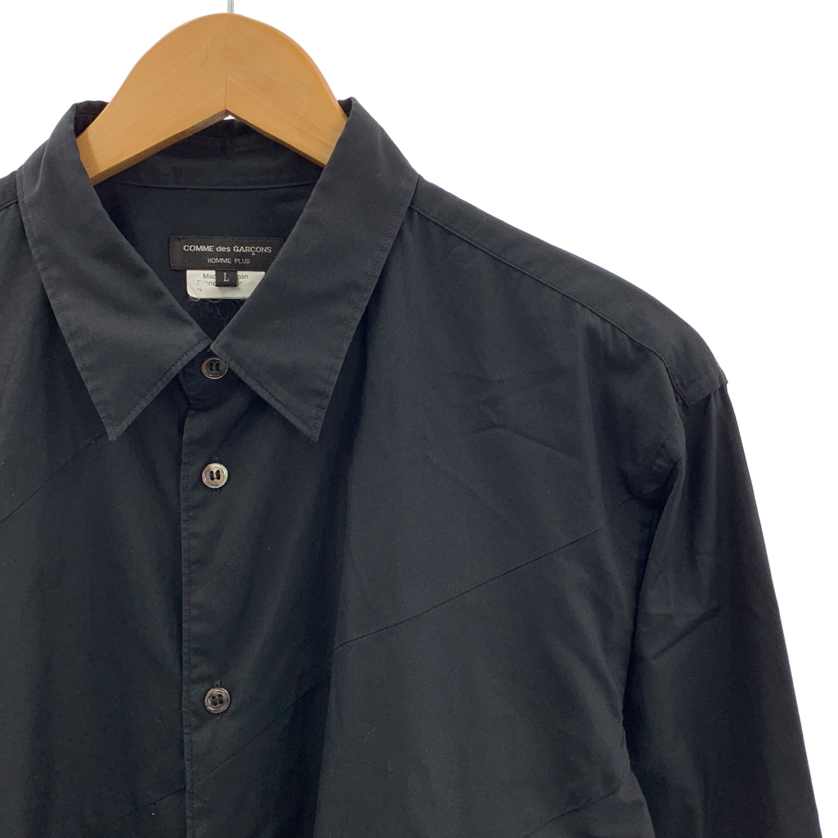 COMME des GARCONS HOMME PLUS / コムデギャルソンオムプリュス コットン ねじれ 螺旋 フレアシャツ