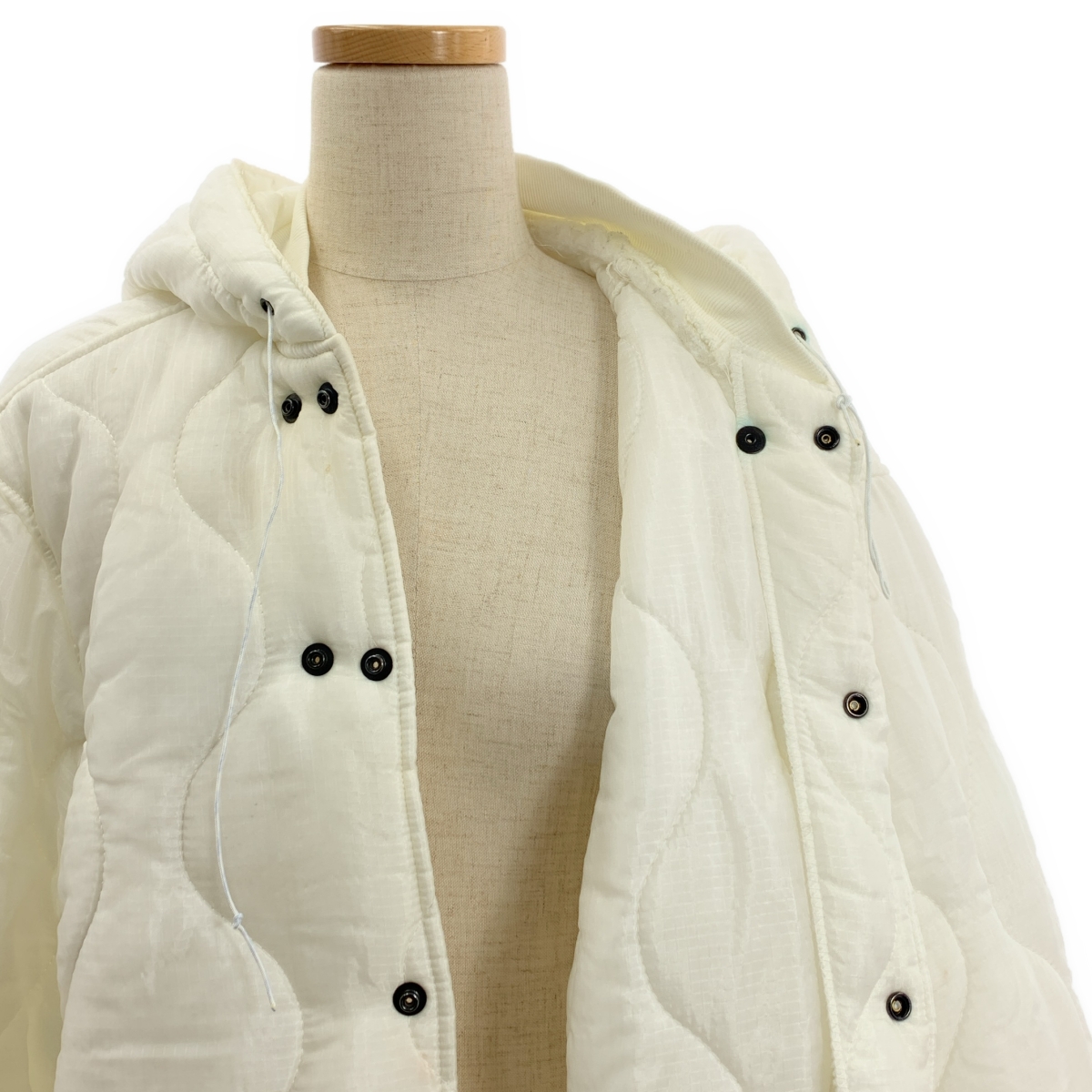 U.S.ARMY / アメリカ軍 1980s ヴィンテージ LINER FOOD INSPECTOR'S SMOCK キルティング ライナー フーデッド コート