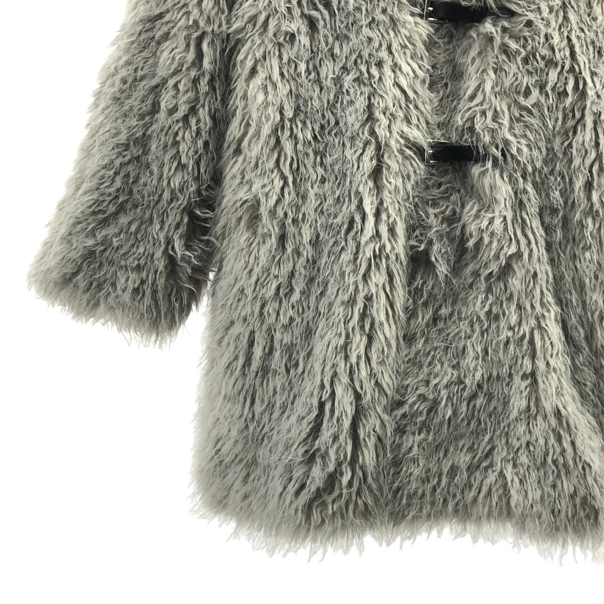 その他 FAKE FUR COAT ノーカラー フェイクファー コート