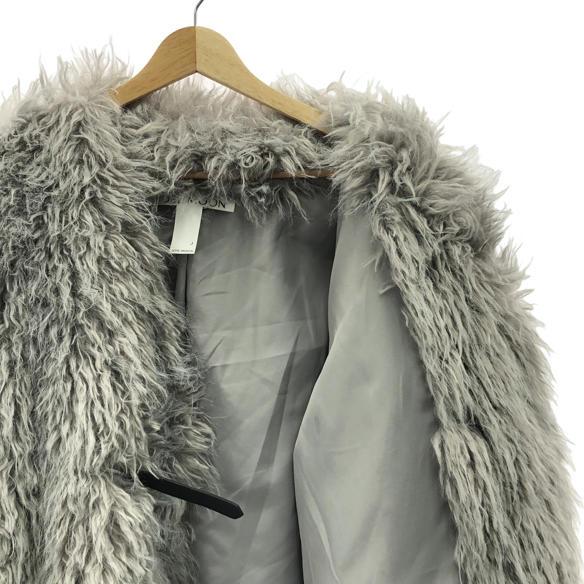 その他 FAKE FUR COAT ノーカラー フェイクファー コート