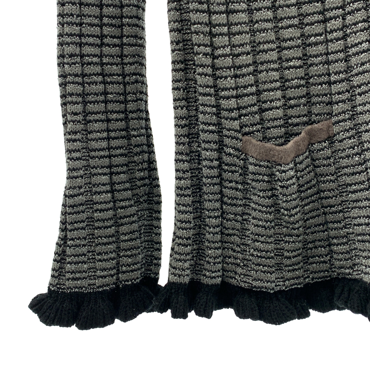 AKANE UTSUNOMIYA / アカネウツノミヤ 異素材 Vネック カーディガン