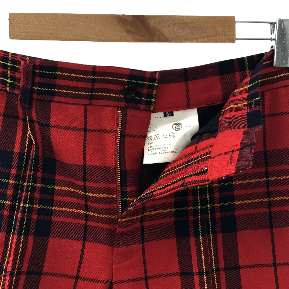 tricot COMME des GARCONS / トリココムデギャルソン タータンチェック タック パンツ