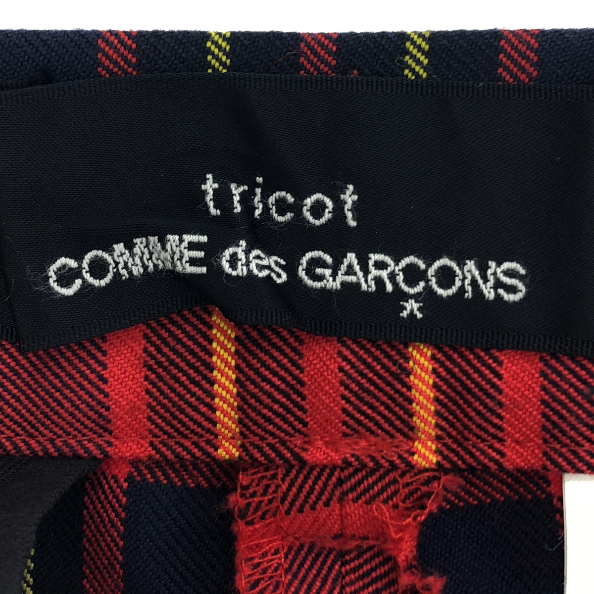 tricot COMME des GARCONS / トリココムデギャルソン タータンチェック タック パンツ