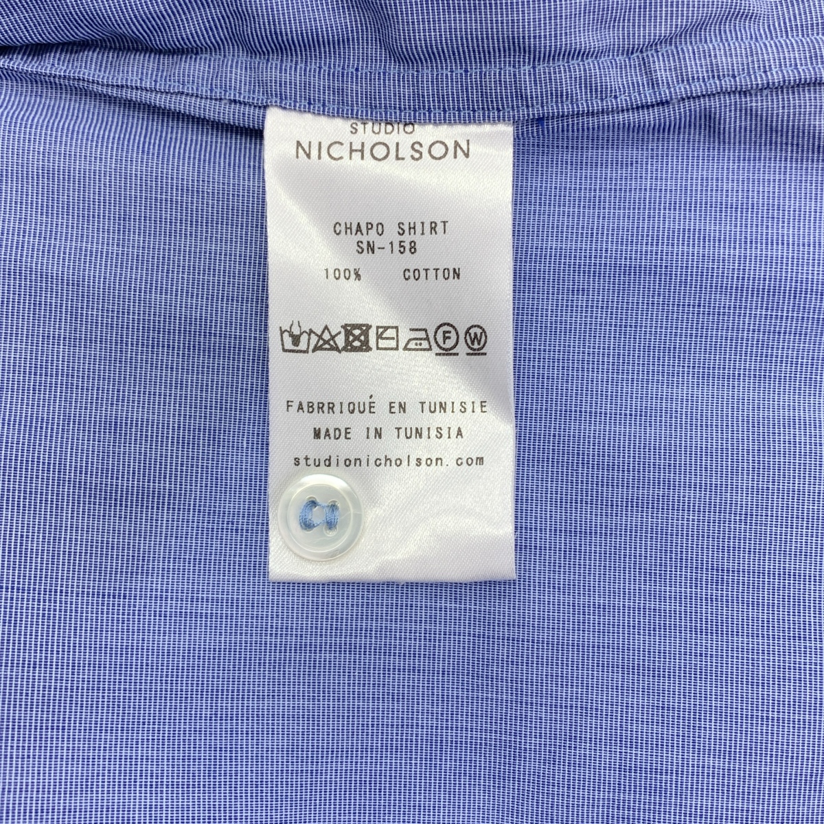 Studio Nicholson / スタジオニコルソン CHAPO SHIRT / バンドカラー ロング シャツ