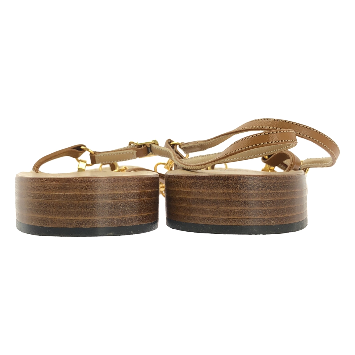 その他 カプリ レザー ストラップ サンダル