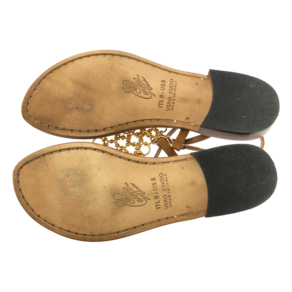 その他 カプリ レザー ストラップ サンダル