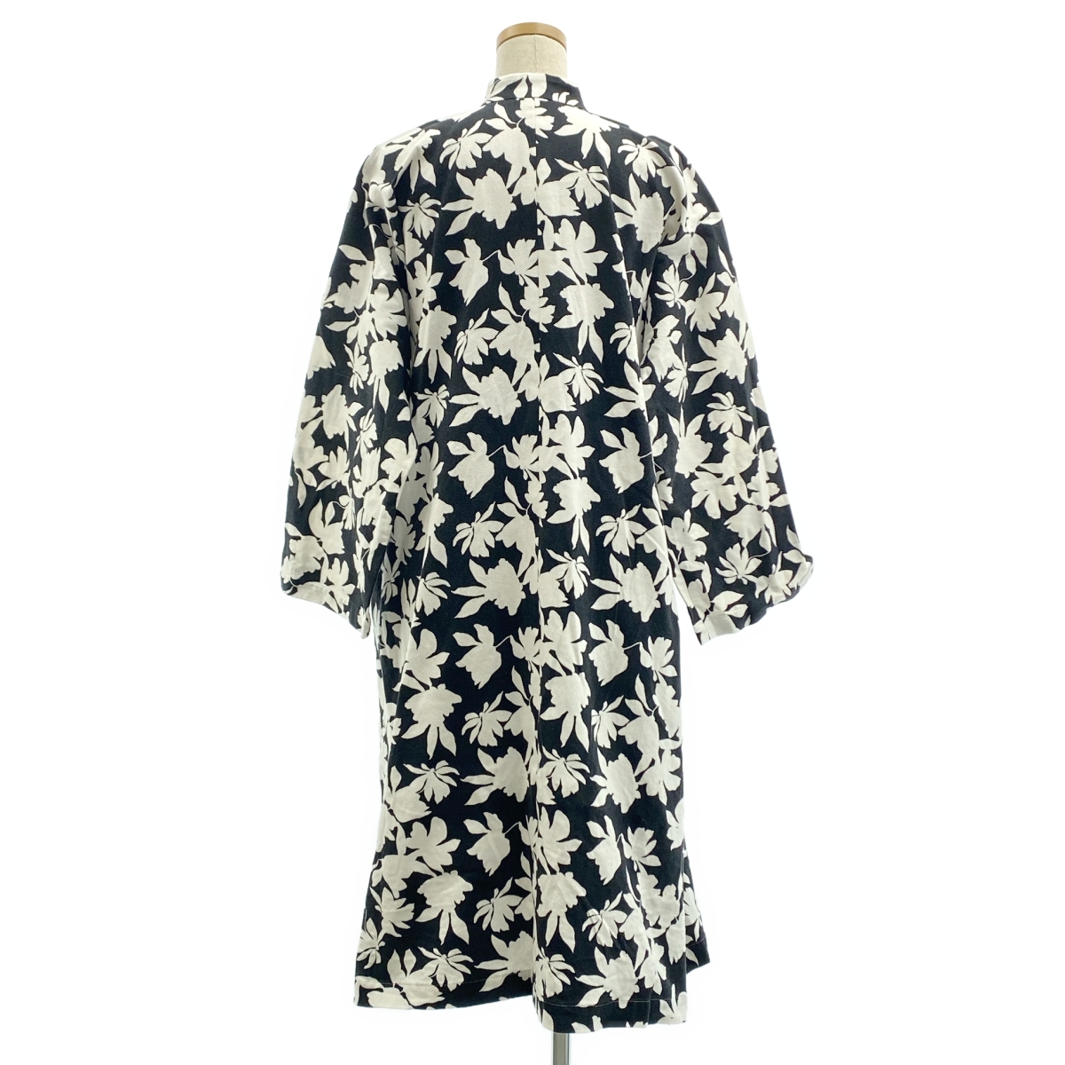 COMME des GARCONS COMME des GARCONS / コムコム コットン 総柄 スタンドネック チャイナ ワンピース