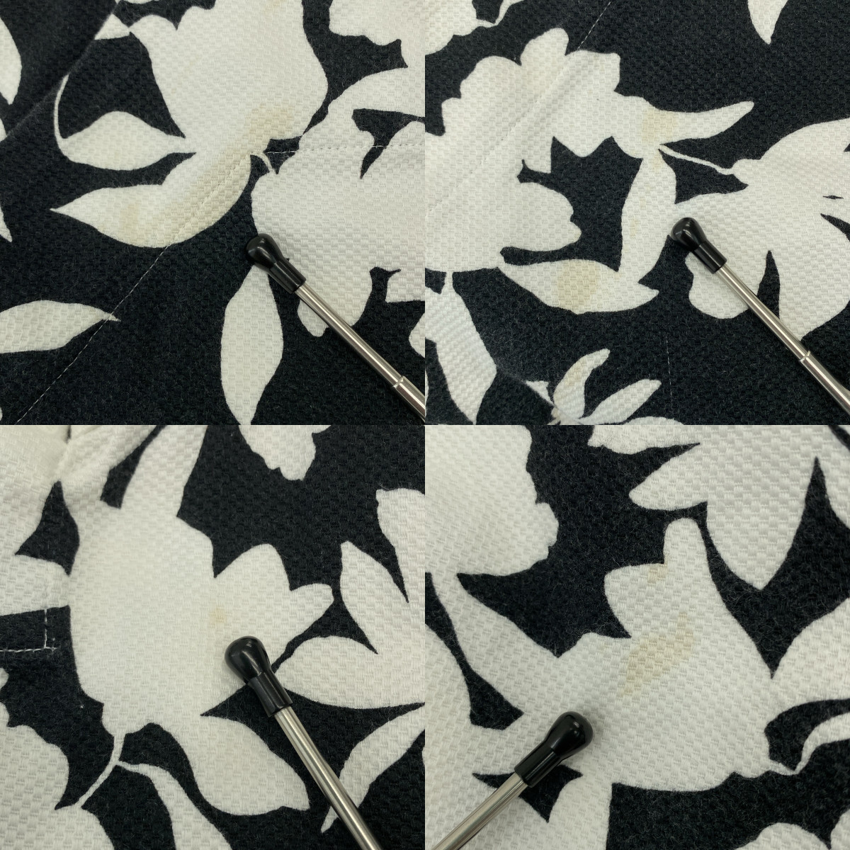 COMME des GARCONS COMME des GARCONS / コムコム コットン 総柄 スタンドネック チャイナ ワンピース