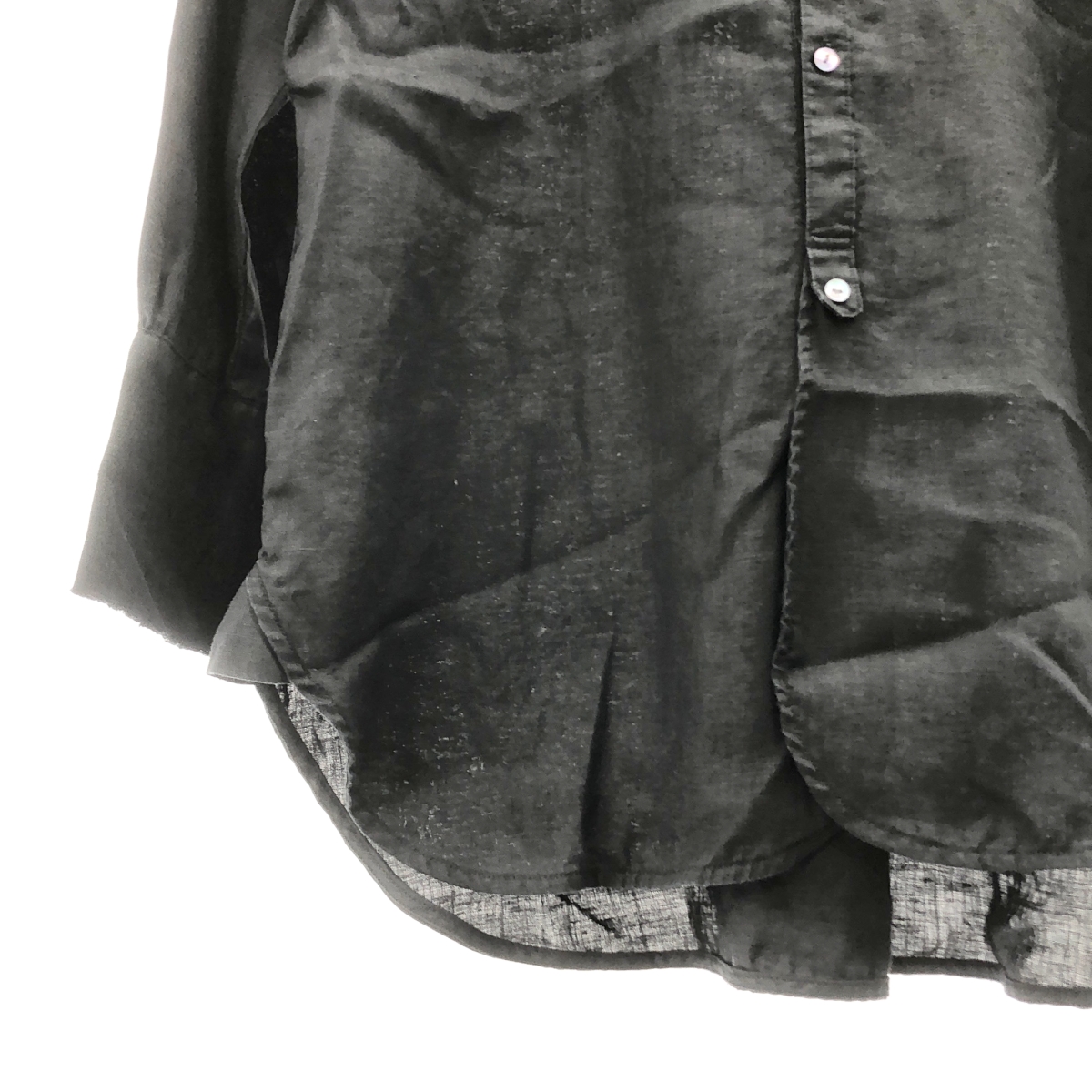 nagonstans / ナゴンスタンス リネン Vネック プルオーバーシャツ