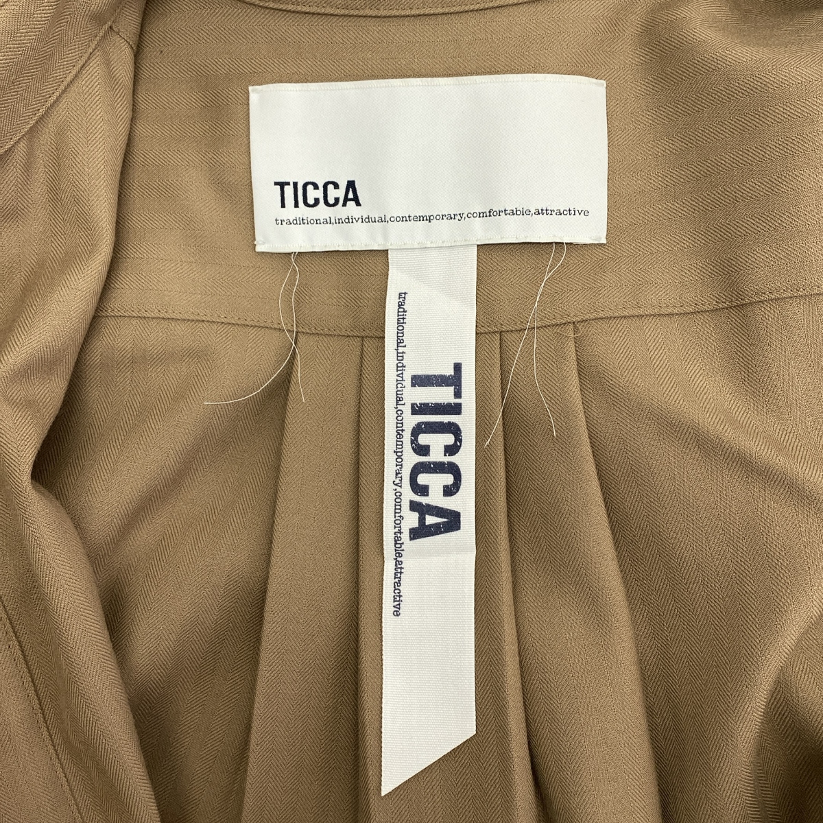 TICCA / ティッカ ウール シャツワンピース