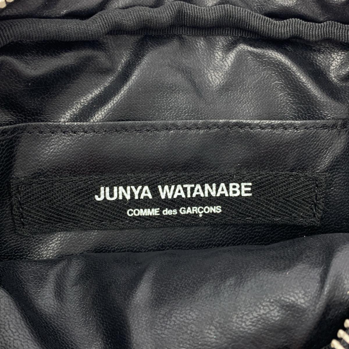 JUNYA WATANABE COMME des GARCONS / ジュンヤワタナベ 蛇革 パイソン レザー スタッズ 装飾 ハンドバッグ ポーチ