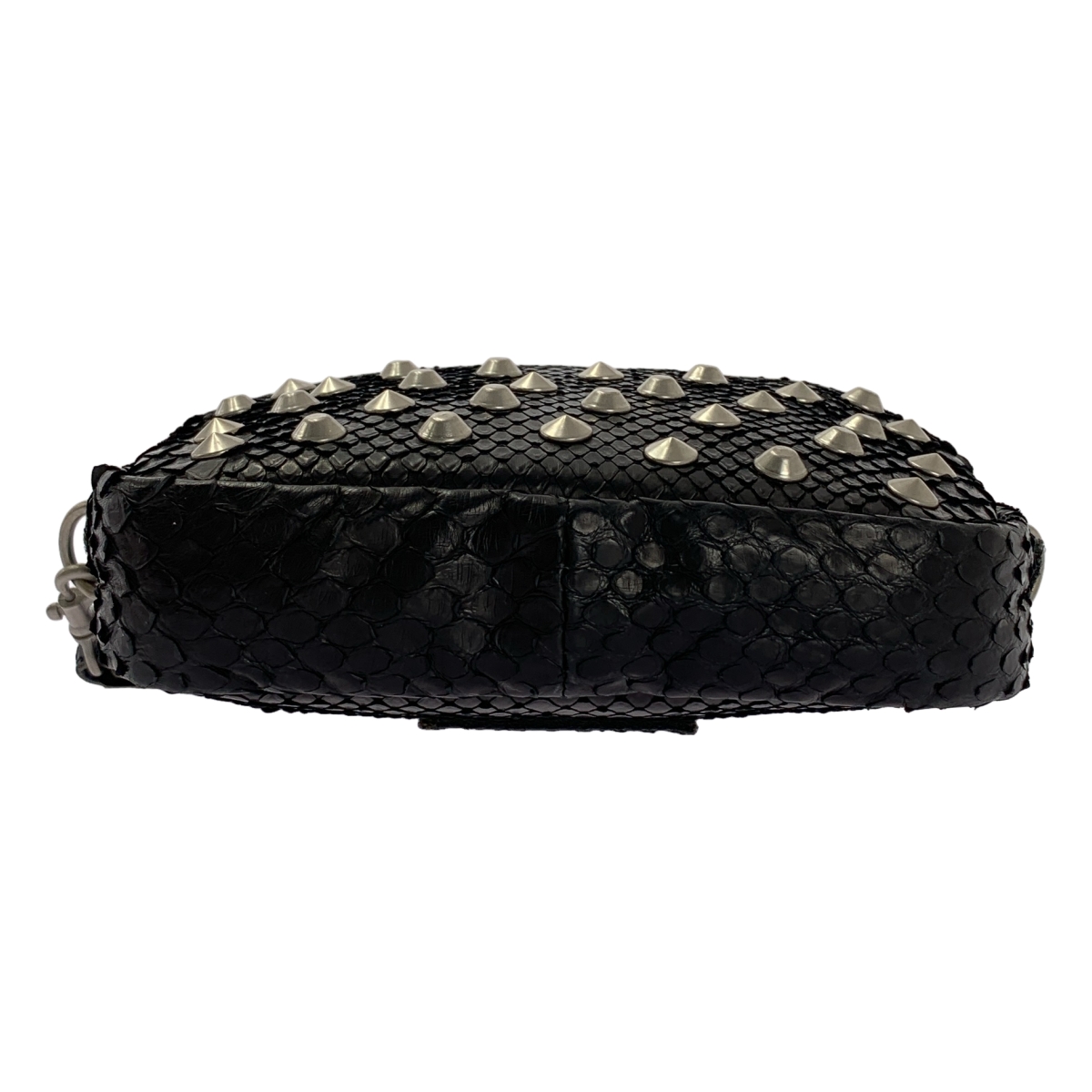 JUNYA WATANABE COMME des GARCONS / ジュンヤワタナベ 蛇革 パイソン レザー スタッズ 装飾 ハンドバッグ ポーチ