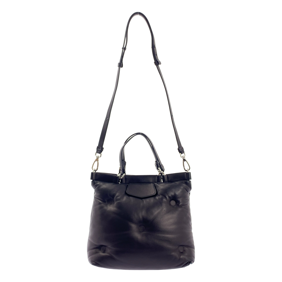 Maison Margiela / メゾンマルジェラ GLAM SLAM TOTE BAG / グラムスラム 2way ショルダーストラップ付 レザー トートバッグ スモール