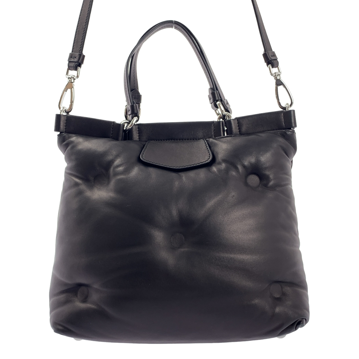 Maison Margiela / メゾンマルジェラ GLAM SLAM TOTE BAG / グラムスラム 2way ショルダーストラップ付 レザー トートバッグ スモール
