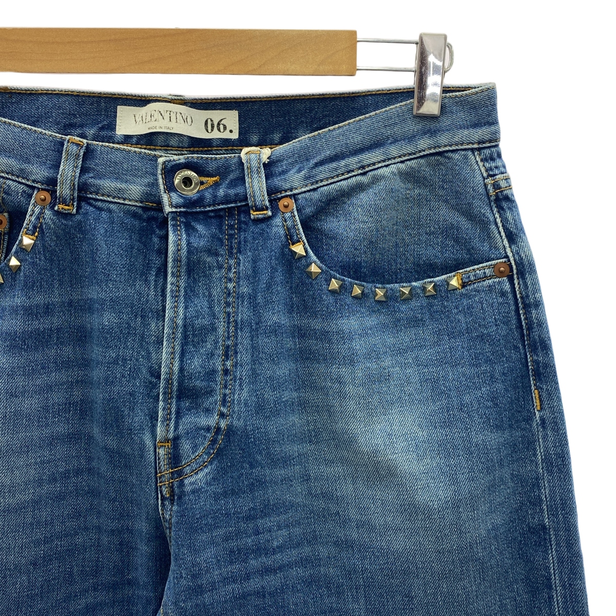 VALENTINO / ヴァレンティノ スタッズ ストレート デニムパンツ