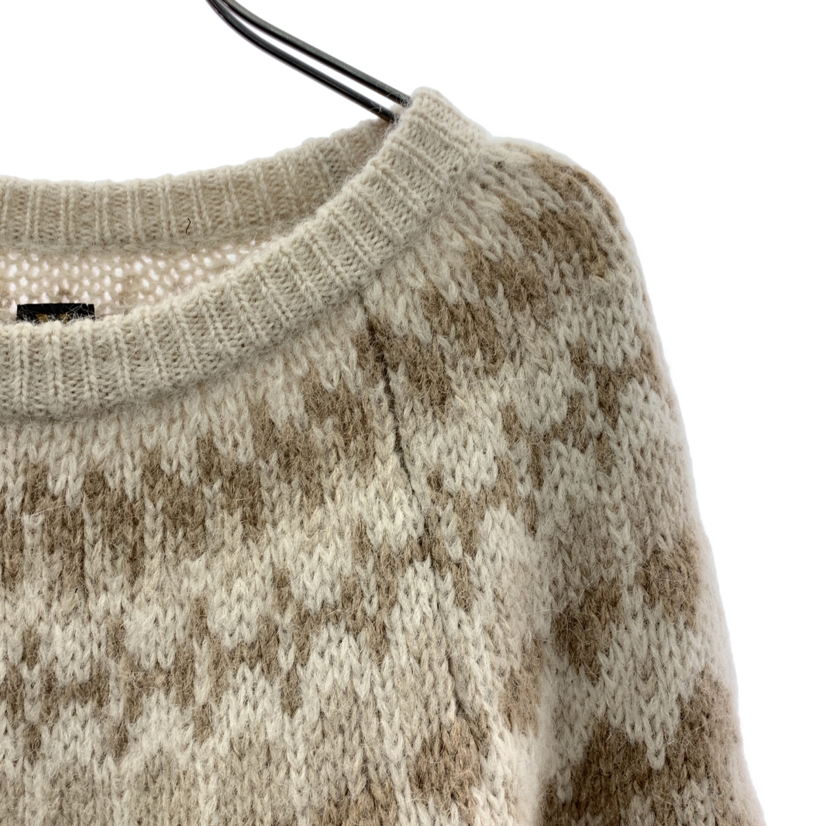 BATONER / バトナー MOHAIR NORDIC CREW NECK / モヘヤ ウール ノルディック セーター ニット