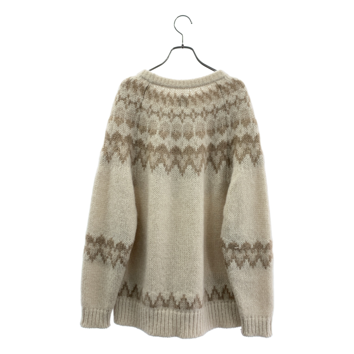 BATONER / バトナー MOHAIR NORDIC CREW NECK / モヘヤ ウール ノルディック セーター ニット