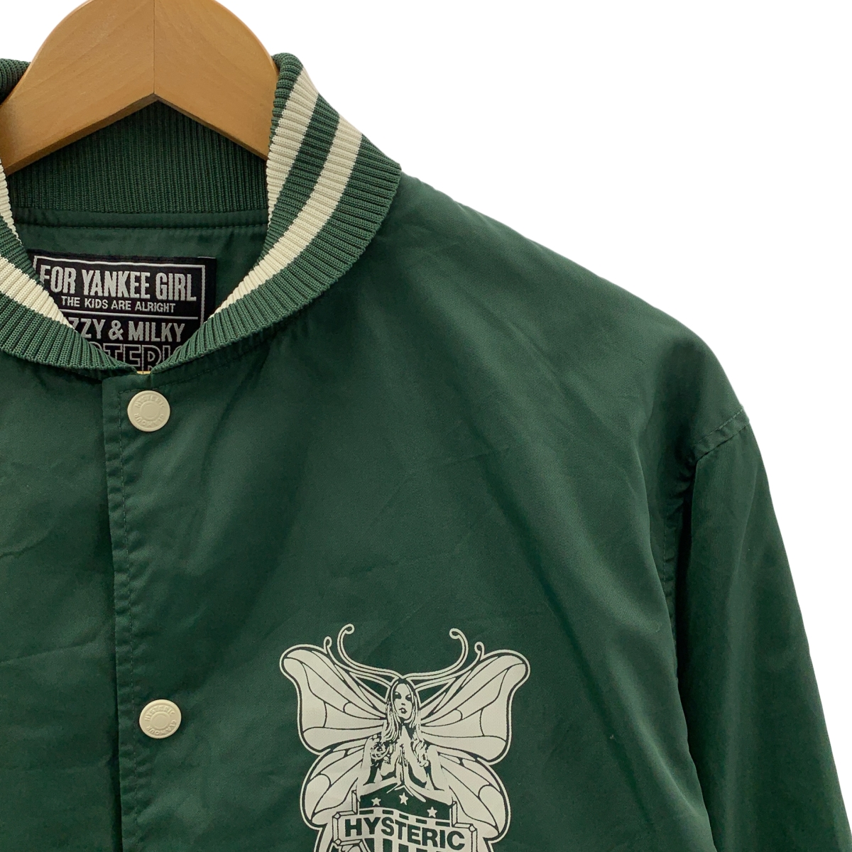 HYSTERIC GLAMOUR / ヒステリックグラマー LEVITATED GIRL / リブショールカラーコーチジャケット / メッシュ総裏地