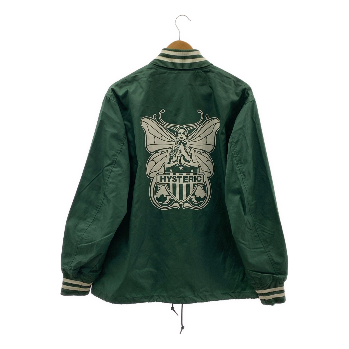HYSTERIC GLAMOUR / ヒステリックグラマー LEVITATED GIRL / リブショールカラーコーチジャケット / メッシュ総裏地