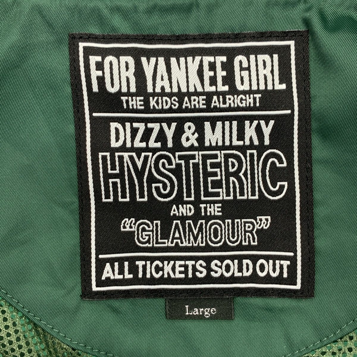 HYSTERIC GLAMOUR / ヒステリックグラマー LEVITATED GIRL / リブショールカラーコーチジャケット / メッシュ総裏地