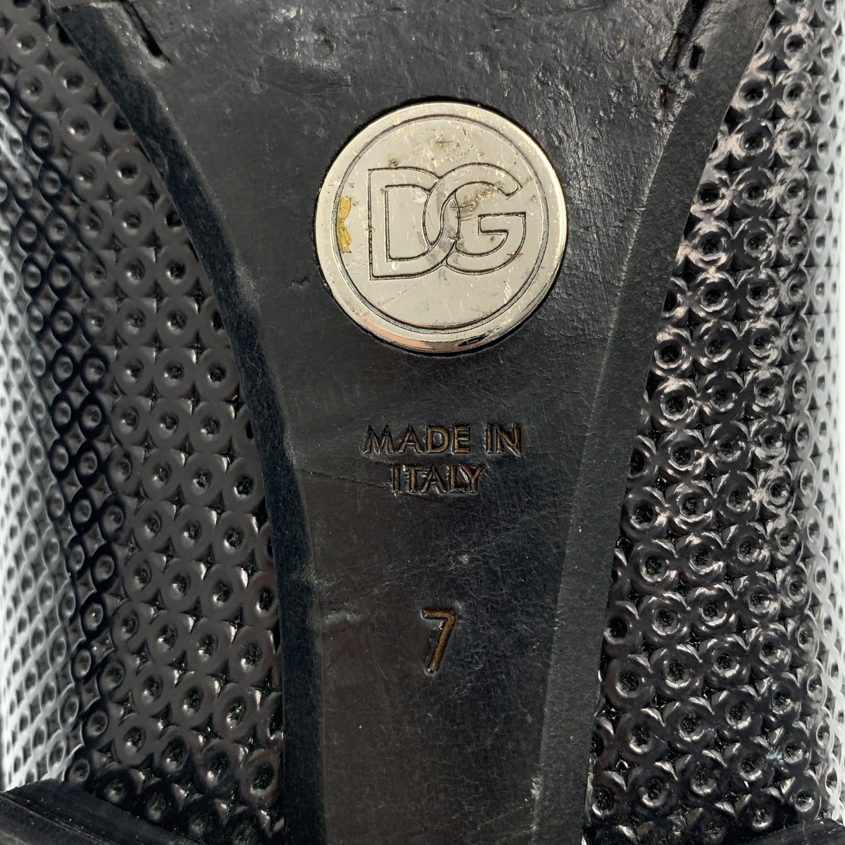 DOLCE＆GABBANA / ドルチェ＆ガッバーナドルガバ パンチングレザー レースアップシューズ