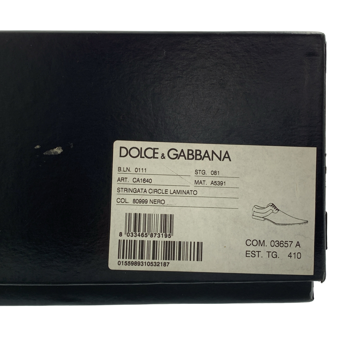 DOLCE＆GABBANA / ドルチェ＆ガッバーナドルガバ パンチングレザー レースアップシューズ