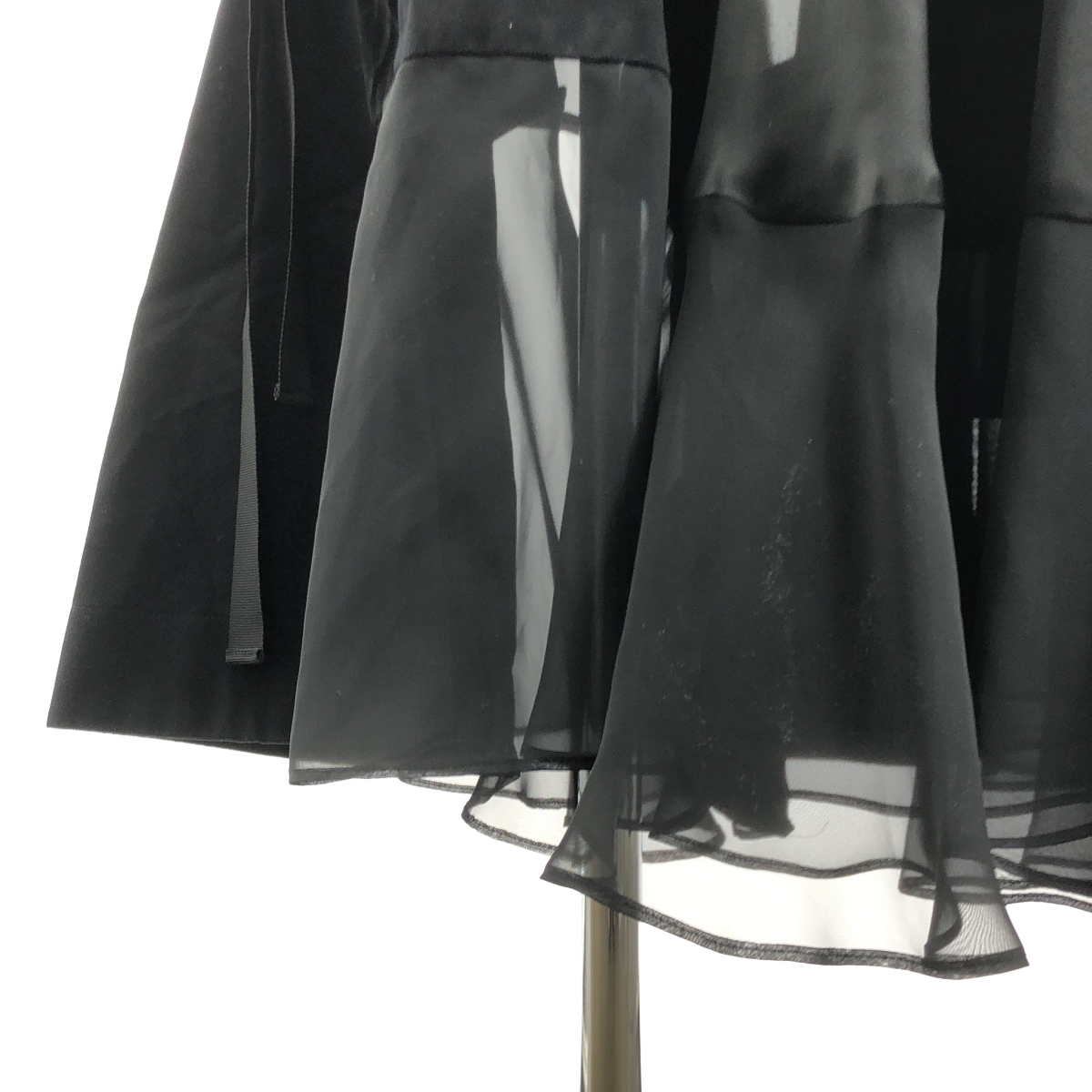 sacai / サカイ パッチワーク シアー フレア ラップ スカート