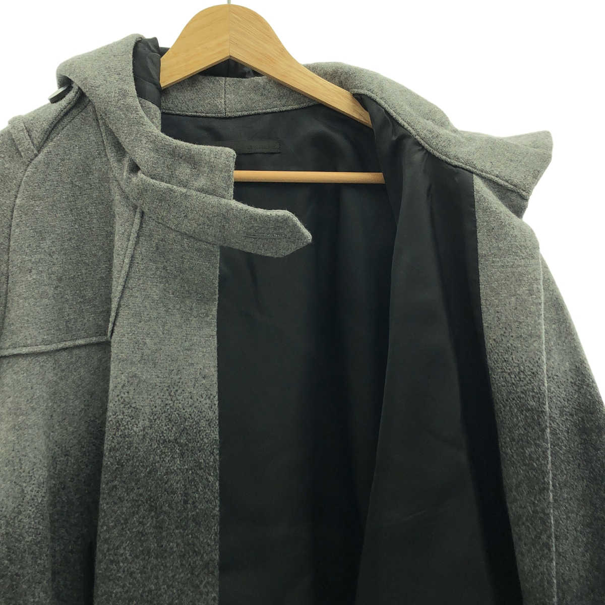 muller of yoshiokubo / ミュラーオブヨシオクボ ウール グラデーション フーデッド コート