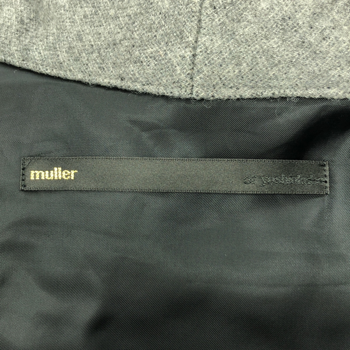 muller of yoshiokubo / ミュラーオブヨシオクボ ウール グラデーション フーデッド コート