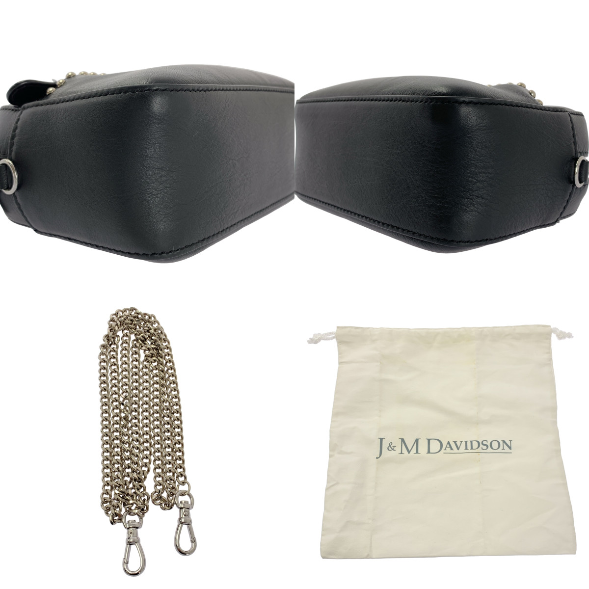 J&M DAVIDSON / ジェイアンドエムデヴィッドソン MINI PEBBLE WITH STUDS BAG ぺブル ミニ ショルダーバッグ