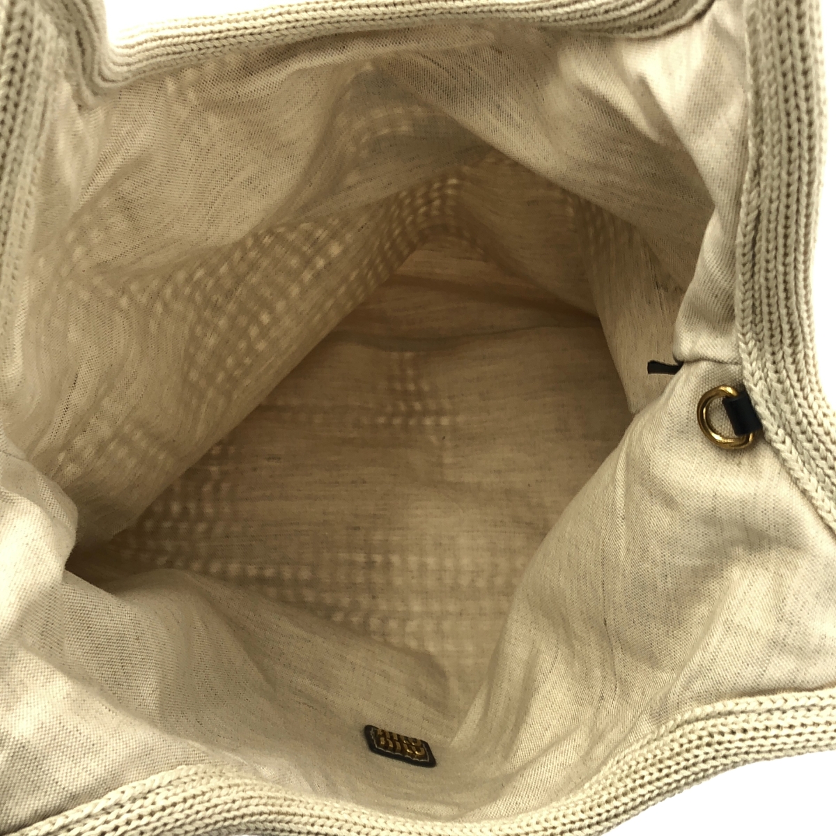 miu miu / ミュウミュウ IVY ラフィア エフェクト トートバッグ