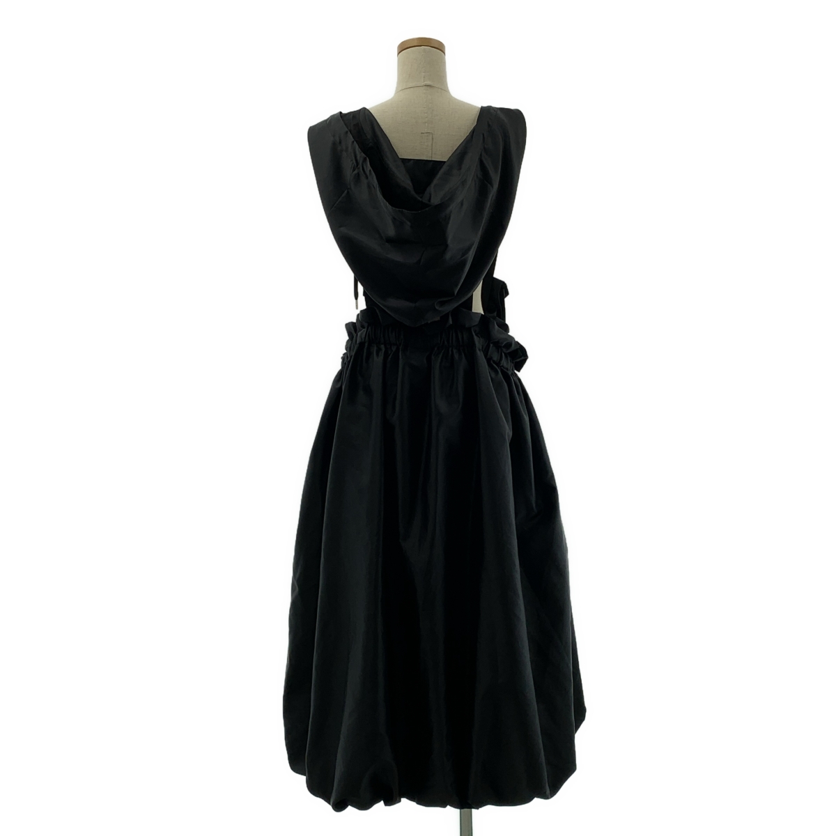 noir kei ninomiya / ノワールケイニノミヤ ポリエステル 変形 マルチポケット ドローストリング ギャザー ボリューム ワンピース フーディ