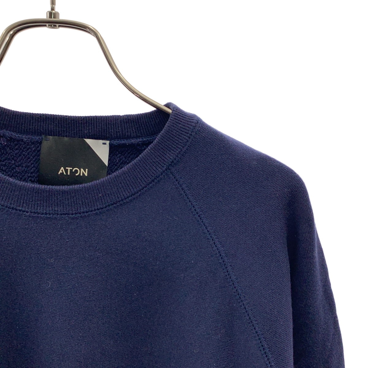 ATON / エイトン コットン ラグランスリーブ スウェット