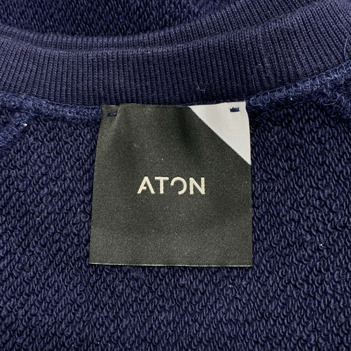 ATON / エイトン コットン ラグランスリーブ スウェット