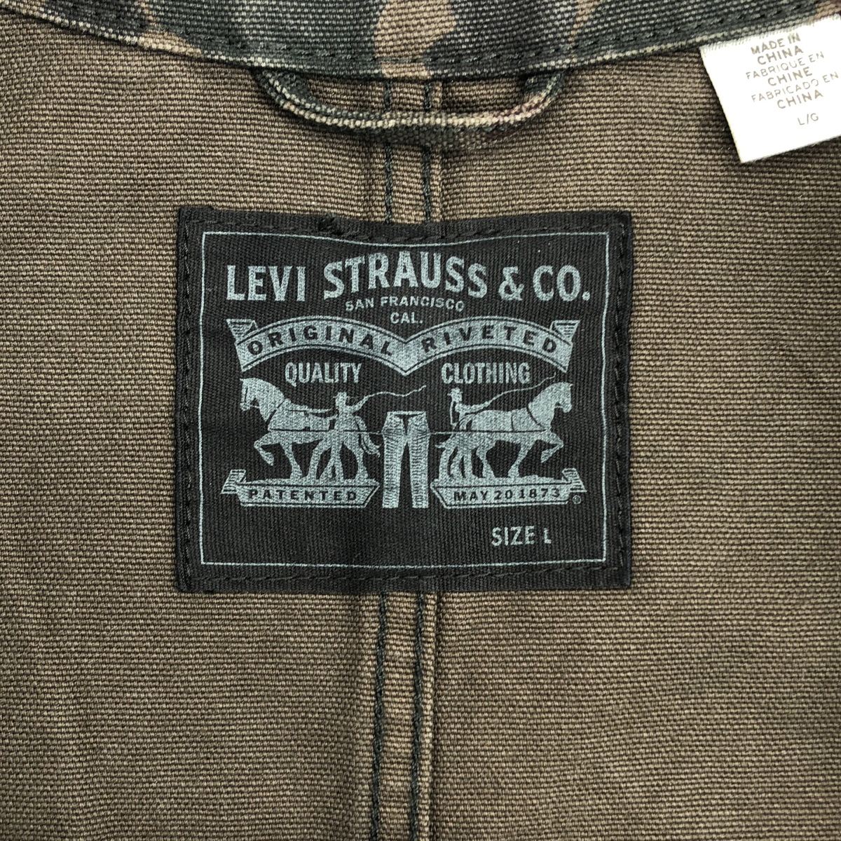 Levi's / リーバイス 迷彩 ダック コットン エンジニア コート カバーオール