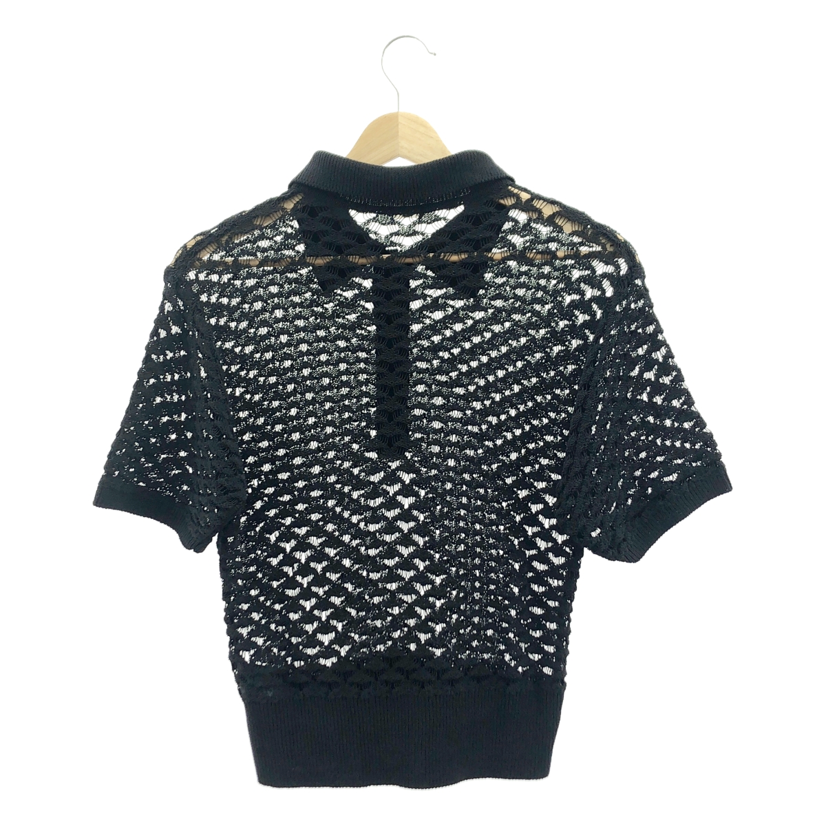 IENA / イエナ コットン ナイロン メッシュ ポロシャツ