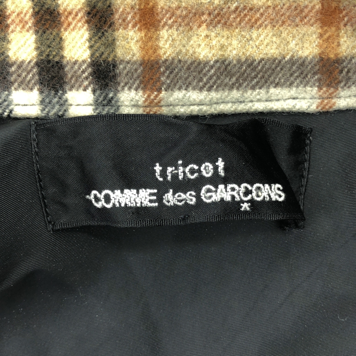 tricot COMME des GARCONS / トリココムデギャルソン ウール 異素材 切替 断ち切り インサイドアウト ジャケット