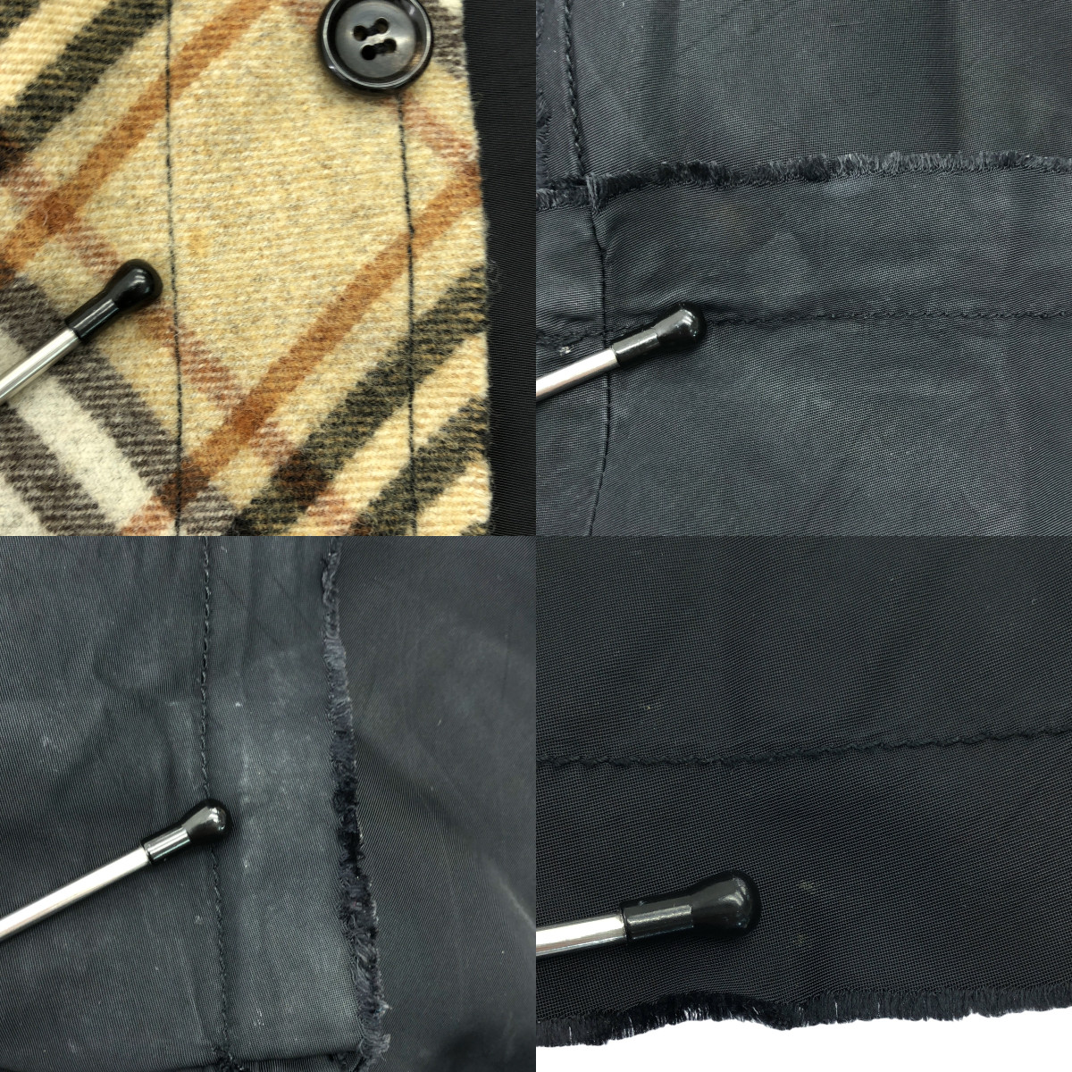 tricot COMME des GARCONS / トリココムデギャルソン ウール 異素材 切替 断ち切り インサイドアウト ジャケット