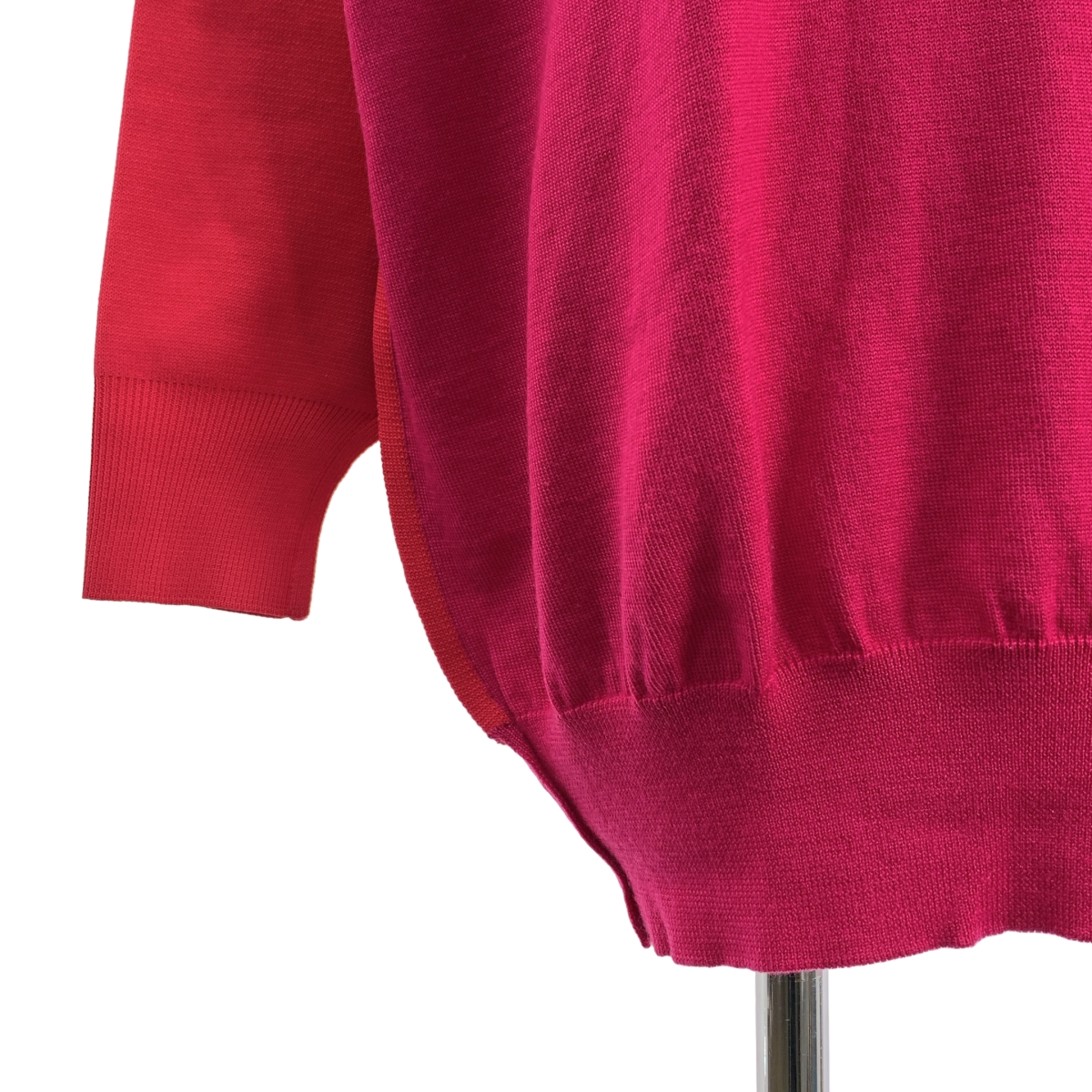 JUNYA WATANABE COMME des GARCONS / ジュンヤワタナベ バイカラー インサイドアウト ニット プルオーバー